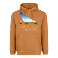 Meerkat Best Pigeons Playing Ping Pong Music Heavyweight Hoodie - artisFamous