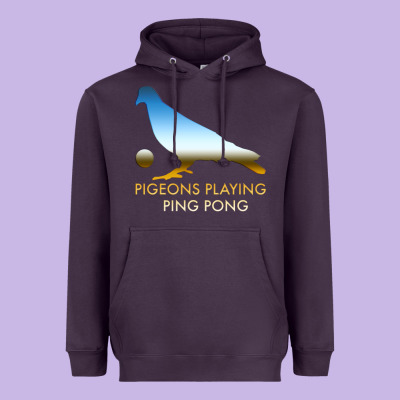 Best Pigeons Playing Ping Pong Music Heavyweight Hoodie Designed By Artisfamous
