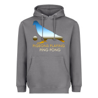 Storm Best Pigeons Playing Ping Pong Music Heavyweight Hoodie - artisFamous