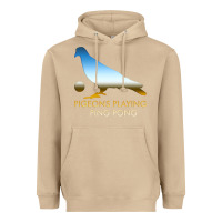 Mushroom Best Pigeons Playing Ping Pong Music Heavyweight Hoodie - artisFamous