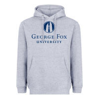 Heather Grey George Fox College Design Heavyweight Hoodie - artisFamous