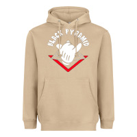 Mushroom black pyramid Heavyweight Hoodie - artisFamous