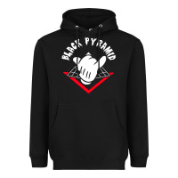 Black black pyramid Heavyweight Hoodie - artisFamous