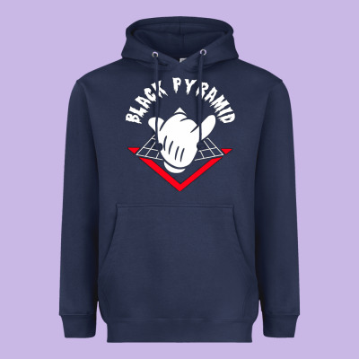 Black Pyramid Heavyweight Hoodie Designed By Artisfamous