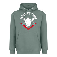 Sage black pyramid Heavyweight Hoodie - artisFamous