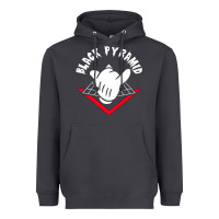 Smoke black pyramid Heavyweight Hoodie - artisFamous