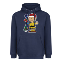 Navy charlie brown christmas gifts Heavyweight Hoodie - artisFamous