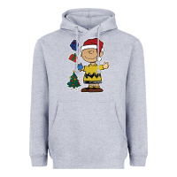 Heather Grey charlie brown christmas gifts Heavyweight Hoodie - artisFamous