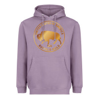 Lavender Buffalo Gold Native American - Bison Heavyweight Hoodie - artisFamous