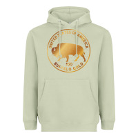 Matcha Buffalo Gold Native American - Bison Heavyweight Hoodie - artisFamous