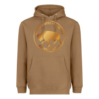 Toasted Coconut Buffalo Gold Native American - Bison Heavyweight Hoodie - artisFamous