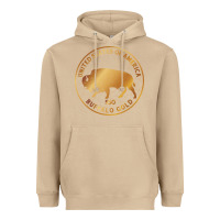 Buffalo Gold Native American - Bison Heavyweight Hoodie | Teevron