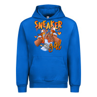 Cobalt orange galaxy sneaker girl afro woman Urban Hoodie - RanaPortraitStore