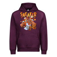 Mauve Wine orange galaxy sneaker girl afro woman Urban Hoodie - RanaPortraitStore