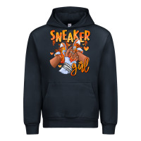 Navy orange galaxy sneaker girl afro woman Urban Hoodie - RanaPortraitStore