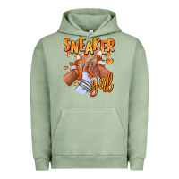 Pigment Oil Green orange galaxy sneaker girl afro woman Urban Hoodie - RanaPortraitStore