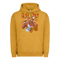 Pigment Peanut Butter orange galaxy sneaker girl afro woman Urban Hoodie - RanaPortraitStore