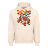 Orange Galaxy Sneaker Girl Afro Woman Urban Hoodie | Teevron
