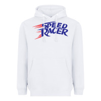 White blue speed racer 80s   speed racer Heavyweight Hoodie - artisFamous