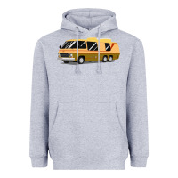 Heather Grey 1970s gmc motorhome gmc motorhome Heavyweight Hoodie - artisFamous