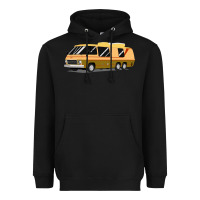 Black 1970s gmc motorhome gmc motorhome Heavyweight Hoodie - artisFamous