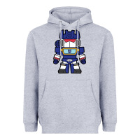 Heather Grey soundwave transformers chibi Heavyweight Hoodie - artisFamous