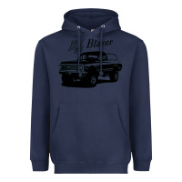 Navy 1971 k5 blazer k5 blazer Heavyweight Hoodie - artisFamous