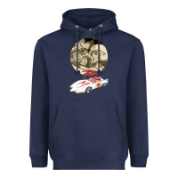 Navy go speed racer go go!!!   speed racer Heavyweight Hoodie - artisFamous