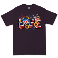 Plum Love 4th of july Premium Tee - CowGirlArtShop