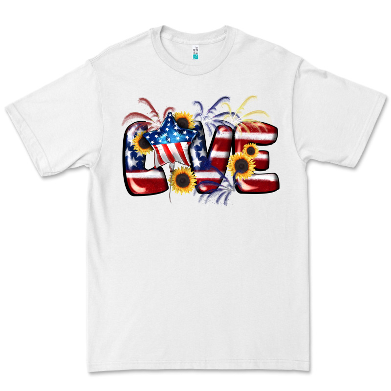 Love 4th Of July Premium Tee by CowGirlArtShop | Teevron