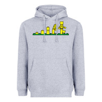 Heather Grey evolution of lego Heavyweight Hoodie - artisFamous