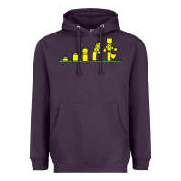 Plum evolution of lego Heavyweight Hoodie - artisFamous