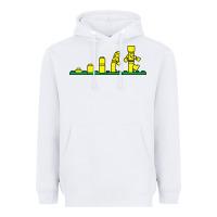 White evolution of lego Heavyweight Hoodie - artisFamous