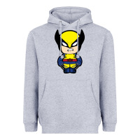Heather Grey wolverine Heavyweight Hoodie - artisFamous