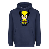 Navy wolverine Heavyweight Hoodie - artisFamous