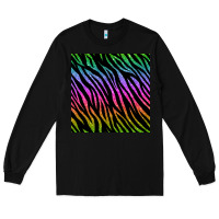 Black zebra glitter seamless pattern Long Sleeve Tee - BundleAndBundleShop
