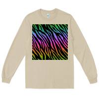 Mushroom zebra glitter seamless pattern Long Sleeve Tee - BundleAndBundleShop