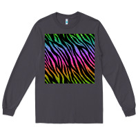 Smoke zebra glitter seamless pattern Long Sleeve Tee - BundleAndBundleShop
