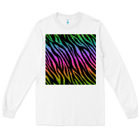 White zebra glitter seamless pattern Long Sleeve Tee - BundleAndBundleShop