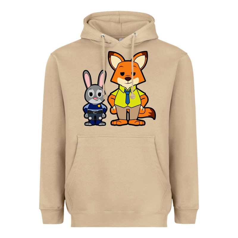 Zootopia Duo Chibi Heavyweight Hoodie by artisFamous | Teevron