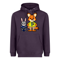 Plum zootopia duo chibi Heavyweight Hoodie - artisFamous