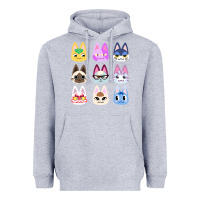 Heather Grey animal crossing cute cats animal crossing new horizons Heavyweight Hoodie - artisFamous