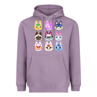 Lavender animal crossing cute cats animal crossing new horizons Heavyweight Hoodie - artisFamous