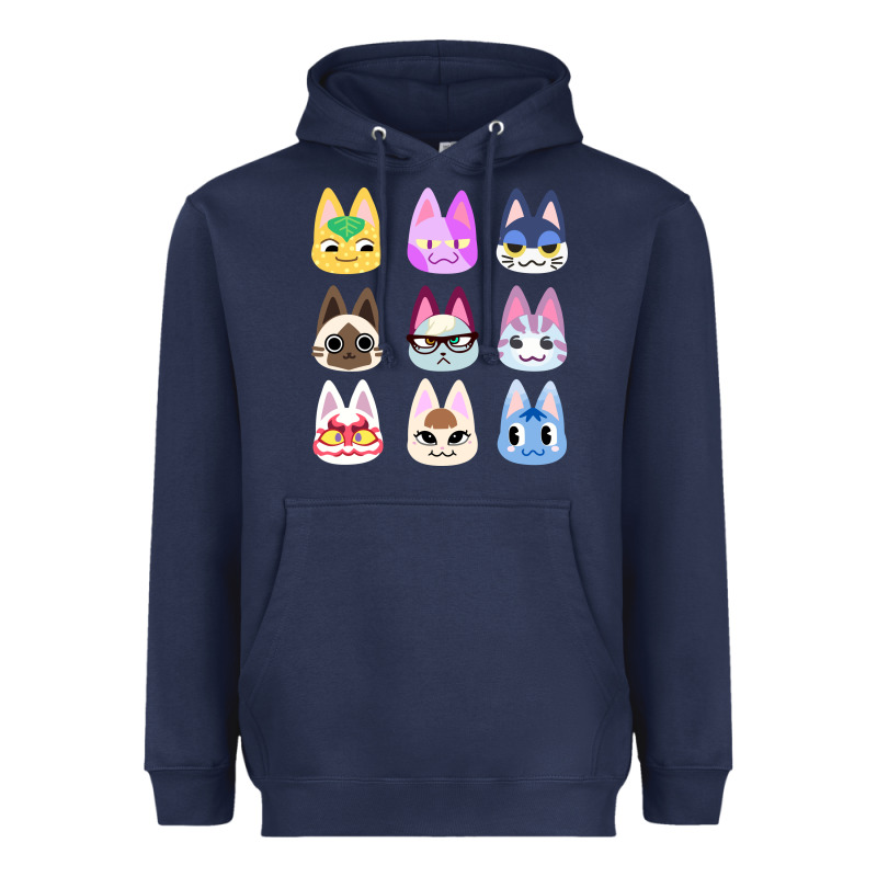 Animal Crossing Cute Cats Animal Crossing New Horizons Heavyweight Hoodie by artisFamous | Teevron