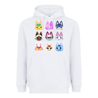White animal crossing cute cats animal crossing new horizons Heavyweight Hoodie - artisFamous