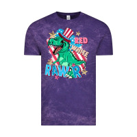 Cloud Purple Red white rawr Vintage Tee - FaDigitalArtStudio