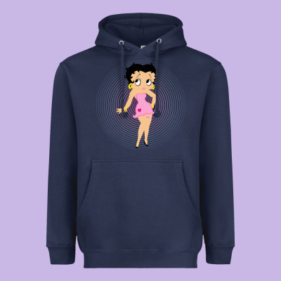 Betty Boop Heavyweight Hoodie Designed By Artisfamous