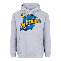 Heather Grey lakeland university muskies Heavyweight Hoodie - artisFamous