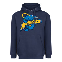 Navy lakeland university muskies Heavyweight Hoodie - artisFamous