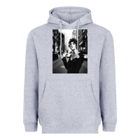 Heather Grey linda evangelista fashion model Heavyweight Hoodie - artisFamous